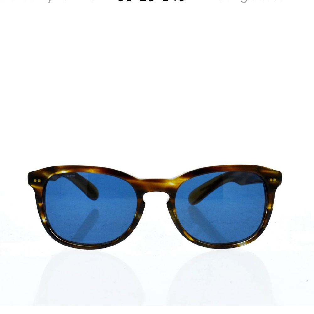 Burberry B 4214 3551-80 - Brown Horn-Dark Blue by Burberry for Men